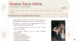 Desktop Screenshot of musica-sacra-antica.org